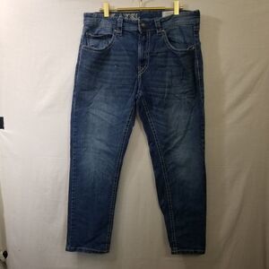 TK Axel Men's Athletic Stretch Medium Wash Denim Blue Jeans 34x28